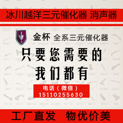 金杯中华系列三元催化器  数控模具开发100%原厂尺寸 原车原位无损安装 高效催化滤芯国五排放标准 包过尾气检测